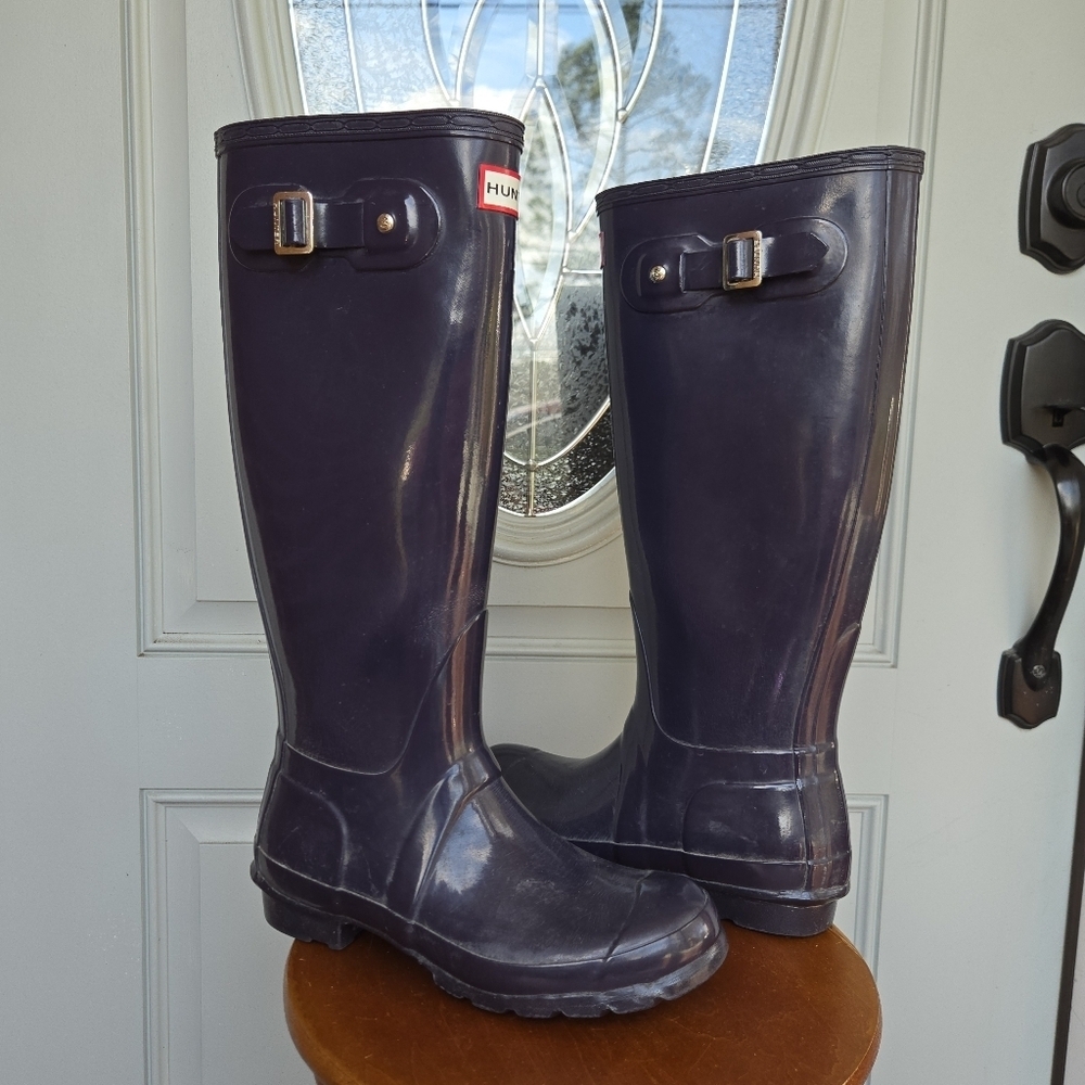 HUNTER Original Tall Rainboots Glossy Navy